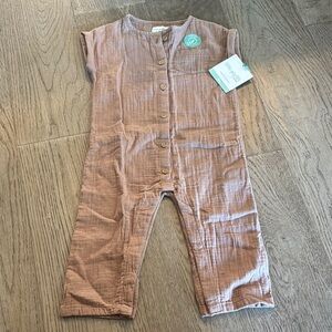 Brown Kids Jumpsuit